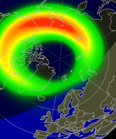 aurora forecast for the next hour